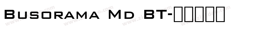 Busorama Md BT字体转换